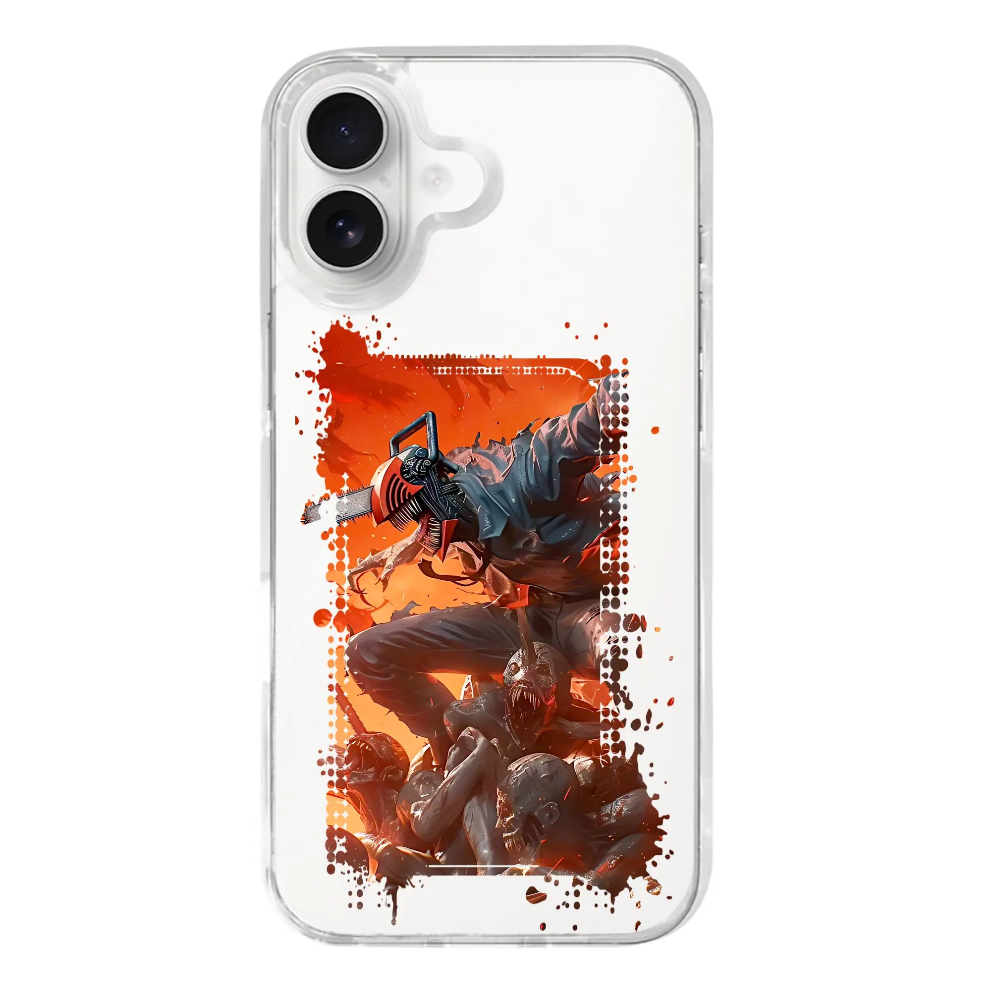 チェンソーマン グッズ,デンジ - iPhone 17シリーズ 透明スマホケース – 薄型・耐衝撃・精密フィット保護カバー